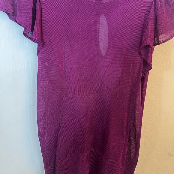 Rampage size M juniors blouse.  Rayon material short sleeves. - Picture 2 of 4